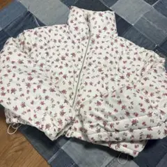 ジュエティ jouetie ローズ刺繍 スウェットパーカー グレー M バラ