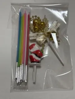 クリスマス用カラフルキャンドルセット