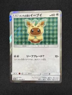 ポケモンカードポンチョを着たイーブイ psa9 リーフィア 142/sm-p