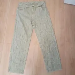 完全美品　ZARA メンズ パンツ ベージュ 総柄 EUR42のサムネイル