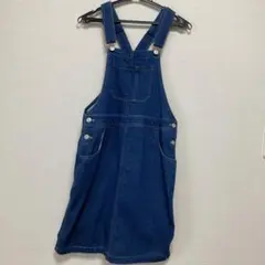 エムズエキサイト　デニムジャンパースカート　M