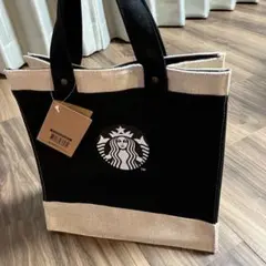 台湾スターバックス トートバッグ 黒/ベージュ
