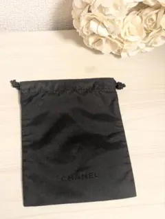 CHANEL 巾着 ミニポーチ ブラック