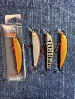 イトウクラフト 山夷 68S タイプ2 4個セット ミノー 渓流ルアーのサムネイル