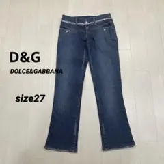 D&G ドルチェ&ガッバーナ フレアデニム 美脚 ローライズ 70 レディース