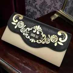 ANNA SUI Long Wallet Black Gold Roseのサムネイル