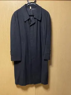 NINA RICCI ウール/カシミヤ ヘリンボーンコート ブラック