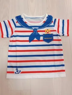 【美品】しまじろうセーラー襟 Tシャツ 90cmのサムネイル
