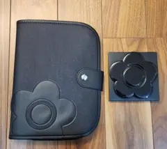 MARY QUANT ブラック ポーチ＆ミニミラー セット 新品