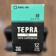 キングジム テプラ TR TC12G Black Ink 緑 未使用 12mmのサムネイル