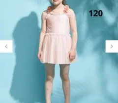 エニィファム　花柄チュールワンピース　水着　120