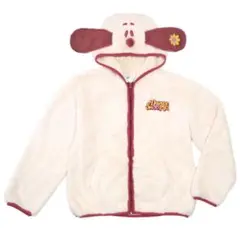 USJ限定 スヌーピーフリースパーカー 耳付き 大きめ ユニセックス 秋冬 刺繍