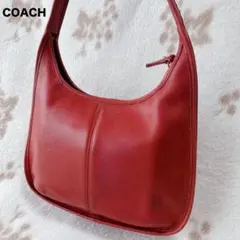 コーチ エルゴ ワンショルダーバッグ 希少色 赤 レザー オールド ERGO
