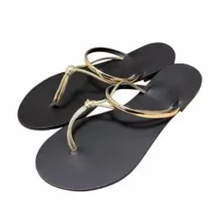 【極美品】NICOLAS LAINASライントングサンダル　ゴールドストラップのサムネイル