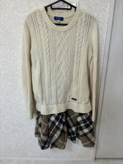 BLUE LABEL ケーブルニットワンピース 38