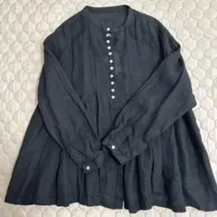 08mab 麻　ブラックチュニックのサムネイル