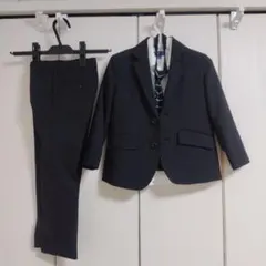 マザウェイズ スーツセット 110 黒ストライプ