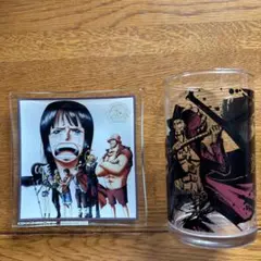 ワンピース ONE PIECEのグラスと皿のセット