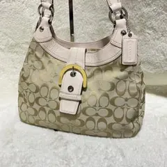 極美品　Coach　ショルダーバッグ　ソーホー　シグネチャー　F17094