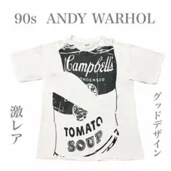 激レア90sアンディウォーホルヴィンテージアートTシャツムービー映画フォトのサムネイル