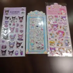 サンリオ シール　クロミちゃん　シナモンロール　ステッカー　キティ　 3枚セット