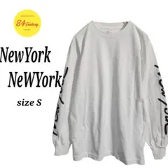 NewYorkNewYork 長袖Tシャツ カットソー ロンティ 袖プリント S