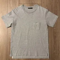美品　サイベーシックス ロゴ刺繍 Tシャツ グレー ポケットT グレー　40のサムネイル