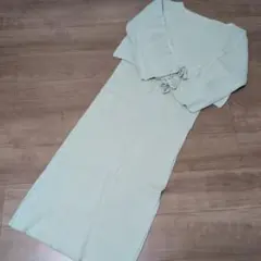 AZUL by moussy リブ編みニットワンピース M