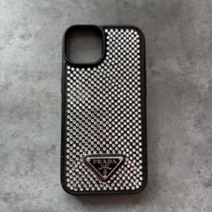 PRADA キラキラ クリスタル ラインストーン iPhone14 ケース 格安