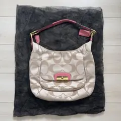 美品】COACH ミニシグネチャー ホーボー ハンドバッグ Y2K - メルカリ