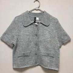新品　H&M 半袖ニットカーディガン