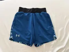 アンダーアーマー　ショートパンツ　ジャージ　青　ランニングウェア　ズボンのサムネイル