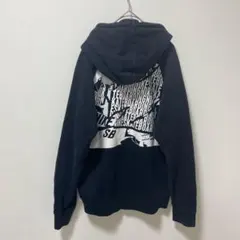 NIKE SB バックプリント パーカー Sサイズ ブラック