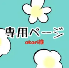 akari様 専用ページ