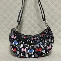 レスポートサック　三日月型ショルダーバッグ　ミニーマウス