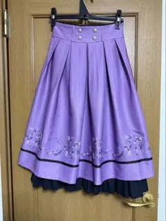 axes femme スパークル刺繍配色スカートのサムネイル