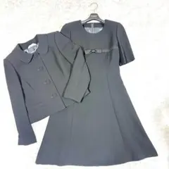 お受験スーツ セットアップ　ジャケット ワンピース くるみボタン　セレモニー