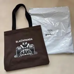 グラニフ×ブラックパンダBLACKPANDA イラストトートバッグ