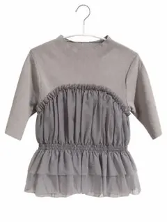 【PROPORTION BODY DRESSING】 五分袖ニット グレー