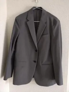 メンズ ビジネスジャケット グレー ユニクロ