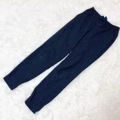 M0052 【ビースリー】 ジョガーパンツ ウエストゴム ストライプ柄 裾リブ