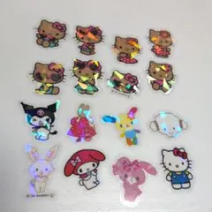 サンリオ キャラクター ホログラムシール 16枚セット