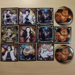 鬼滅の刃　シール烈伝5　缶バッジ　まとめ売り　胡蝶しのぶ　甘露寺蜜璃　など