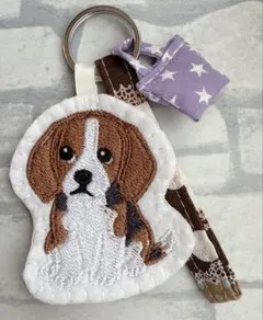 ハンドメイド 刺繍 シーズー バッグキーホルダー うちの子 犬 - メルカリ