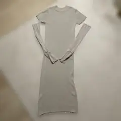 Chico ニットワンピース　アームカバー