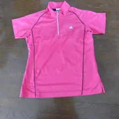 le coq sportif ハーフジップ 半袖シャツ ピンク L - メルカリ