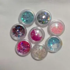 ネイルパーツ　ホログラム　8個セット