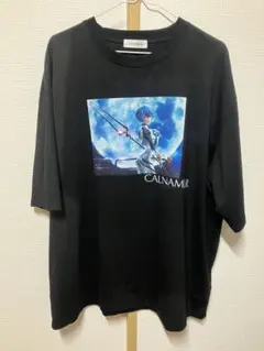 【新品】エヴァパチンココラボ 最後のシ者ロンT 黒CALNAMUR にこるん EVANGELIONxCALNAMUR】最後のシ者 ロンTEE/黒(フリーサイズ 黒