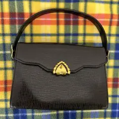 Ungaro ウンガロ　ブラック ハンドバッグ