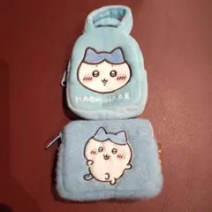 ちいかわ　てのひらバッグ　ふわふわミニポーチ　2種セット　ハチワレ